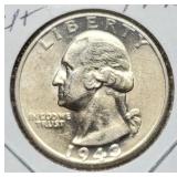 1943 W. Quarter Choice BU