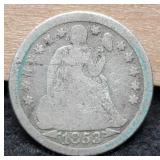1853 Liberty Seated Dime
