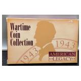Display w/ 5 1943 Steel War Cents