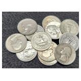 (12) Silver W. Quarters