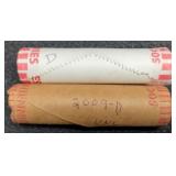 (2) Rolls 2009-D L. Cents BU "Log Cabin"