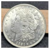 1921 Morgan Dollar Unc.