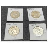 (4) 1962-D F. Half Dollars