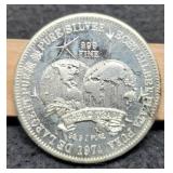 1974 1 Troy Oz. Silver World Trade Unit Round