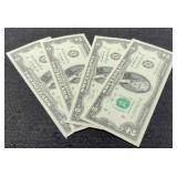 (4) 2013 $2 FR Notes Unc./Consecutive #