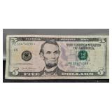 2017A $5 Star FR Note XF