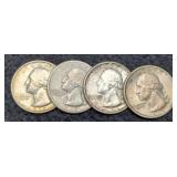 (4) W. Quarters: 1934, 35-P,D,S