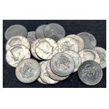 (20) Kennedy Half Dollars 1971 Up
