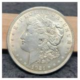 1921 Morgan Dollar Unc.