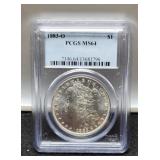 1883-O Slab Morgan Dollar PCGS MS64