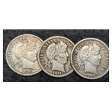 (3) Barber Dimes: