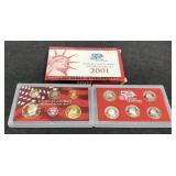 2001 10 Coin Silver Proof Set
