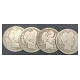 (4) Barber Quarters: 1907, 12, 14, 16