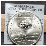 1991 $5 Desert Storm Coin Unc. w/ COA Clad