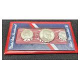 1976 3 Coin Unc. Silver Bicentennial Set