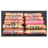 (10) Rolls Wheat Cents In The 40