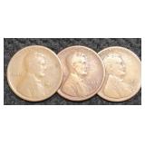 (3) L. Cents: 1911-D, 12-D, 13-D