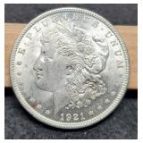1921 Morgan Dollar AU