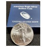 2020 Silver Eagle w/ Mint Case