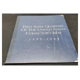 Large Map Album w/ 50 Different State Quarters