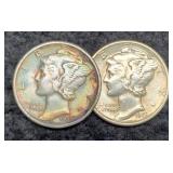 (2) M. Dimes VF20: 1937, 1941