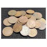 (30) Indian Head Cents Back To 1901