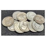 (10) Silver W. Quarters