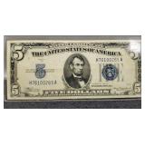 1934A $5 Silver Certificate XF