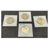 (4) 1962-D Half Dollars