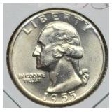 1955-D W. Quarter Gem BU