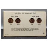 Display w/ 1960-P&D Small & Large Dates Unc.