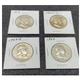 (4) F. Half Dollars: 1962-P&D, 63-P&D