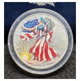 1999 Silver Eagle Colorized w/ Case