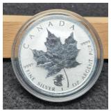 2017 1 Troy Oz. Silver $5 Canada Maple Leaf