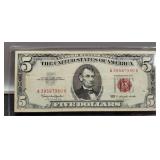 1963 $5 Red Seal Note XF