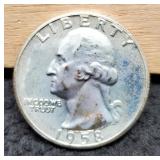 1958 Silver Proof Quarter