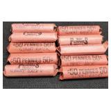 (10) Rolls Wheat Cents