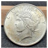 1922 Peace Dollar AU