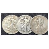 (3) W. Liberty Half Dollars: 1936-P&D, 44