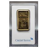 1 Troy Oz. 999.9 Bar By Credit Suisse In Mint