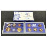 2001 10 Coin Proof Set