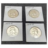 (4) F. Half Dollars:
