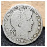 1909 Barber Half Dollar