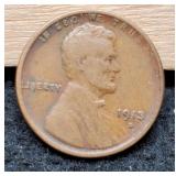 1913-S L. Cent VF