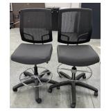 2 - Tall Rolling Chairs
