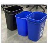 6 - Plastic Waste Cans