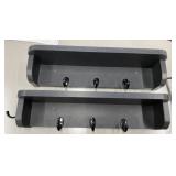 2 - 19" Coat Racks
