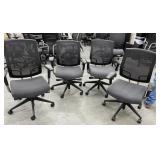 4 - Rolling Office Arm Chairs