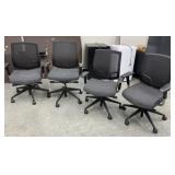 4 - Rolling Office Arm Chairs