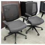 2 - Rolling Office Arm Chairs